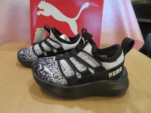 *NEW Toddler Boys White & Black Puma 1 For All Speckle Tennis Shoes, 7 - Picture 1 of 4