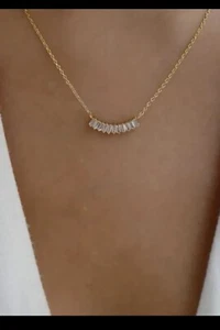Women's Fashion Jewelry Rhinestone Decor Necklace - Picture 1 of 2