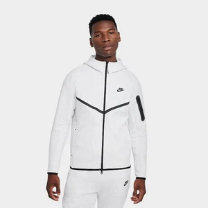 Nike Original Tech Fleece Windrunner Hoodie Birch Heather Mens S HV0949 051 NEW - Picture 1 of 8