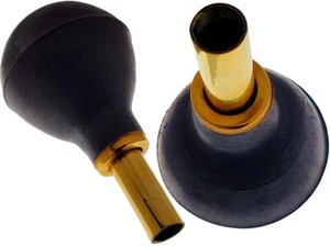 DEURA MINI SPARE REPLACEMENT RUBBER BULB VINTAGE ANTIQUE BRASS CAR TAXI HORN 5" - Picture 1 of 3