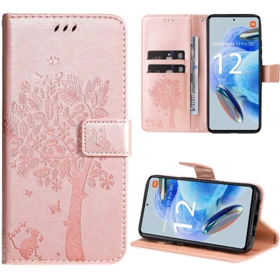 Coque Housse pour Xiaomi Redmi Note 12 Pro 4G/5G Note 11 Redmi 12C Motif Arbre