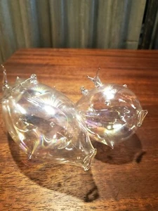 Blown glass fish ornaments - Picture 1 of 5