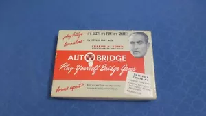 Vintage AUTOBRIDGE (1950's Charles Goren) Learn & Play Yourself 4 Hand Bridge - Picture 1 of 3