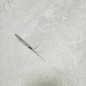 Philipp Plein Z80016 Ivory White Rose Gold Concrete Plaster Wallpaper 42inx33ft - Picture 1 of 7