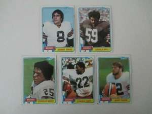 1981 TOPPS Lot of 5 Cleveland Browns  FOOTBALL Cards EUC Vtg  AZ19 - Picture 1 of 11