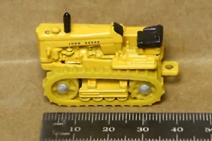 Ertl "John Deere" small crawler tractor die-cast metal, est. 1/120 scale, yellow - Picture 1 of 8