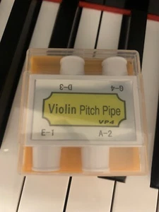 Violin Mandolin Plastic Pitch Pipe String Tuning Tuner E A D G With Box - Picture 1 of 4