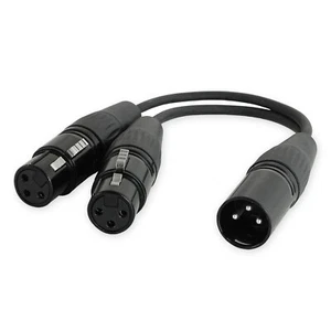 keepdrum YC020 cable adaptador XLR divisor 2x hembra - 1x enchufe - Imagen 1 de 6