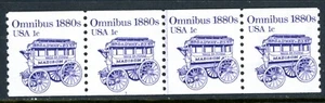 USA 1981 Transportation 1¢ Coil Sc #1897 Plate Number Strip - Plate #1 MNH L502 - Picture 1 of 6