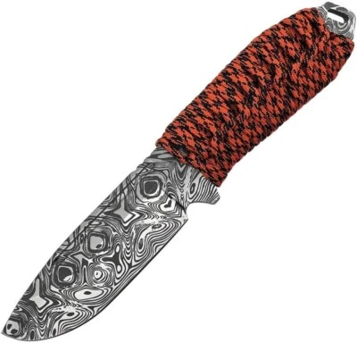 Takumitak Takumi Fixed Knife 4.5″ 3Cr13 Steel Blade Orange Cord Wrapped Handle - Image 1 of 4