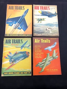 (4) Air Trails Pictorial Magazines April & June 1949, September 1950, April 1953 - Imagen 1 de 2