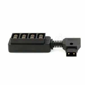 Short D-Tap P-tap Power Splitter Male to Female Adapter for V-Mount Battery - Picture 1 of 4