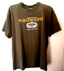 Airborne Paratrooper In God we Trust T-Shirt Size Large
