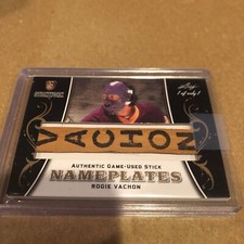2017/18 LEAF STICKWORK ROGIE VACHON NAMEPLATES #1/1 RARE