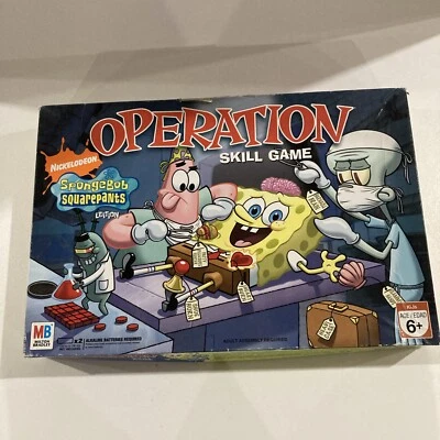 2007 SpongeBob Squarepants OPERATION Game Nickelodeon Missing Parts - Image 1 of 4