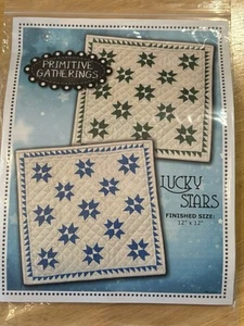 Primitive Gatherings Cotton LUCKY STARS Kit Green/Cream - Picture 1 of 4