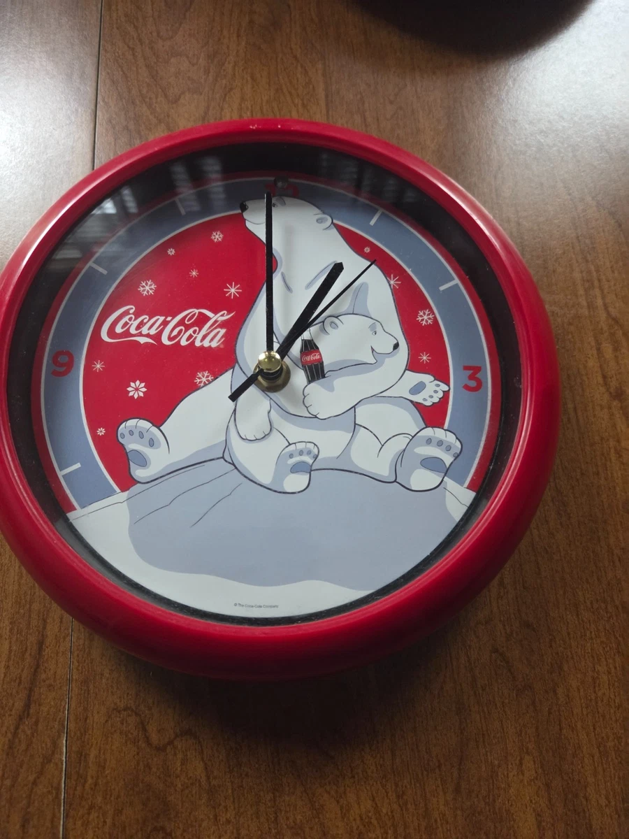 coca cola polar bear clock products for sale | eBay