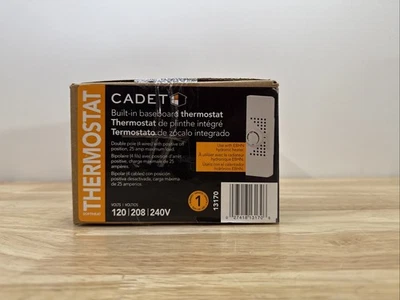 Cadet EBKNW SoftHeat 25 Amp Thermostat White - Image 1 of 4