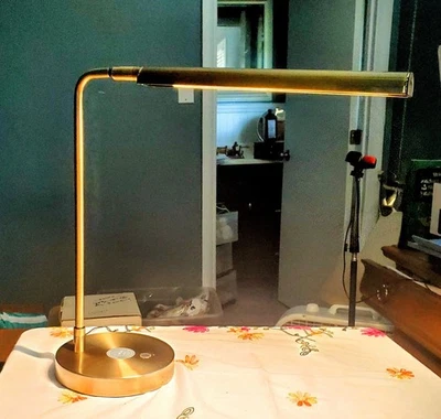 2014  MCM Style Brass Arcadia Collection Desk Lamp  w/LED - Image 1 of 4