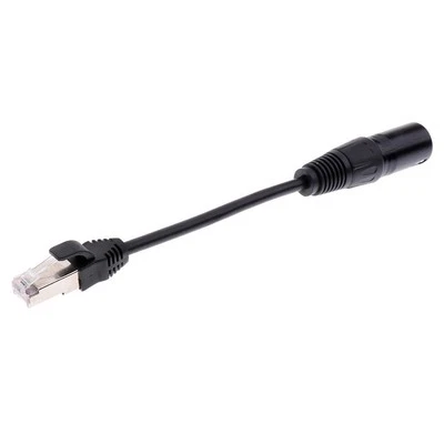 XLR 3 Pin Male To RJ45 Male Network Connector Adapter - Image 1 of 4