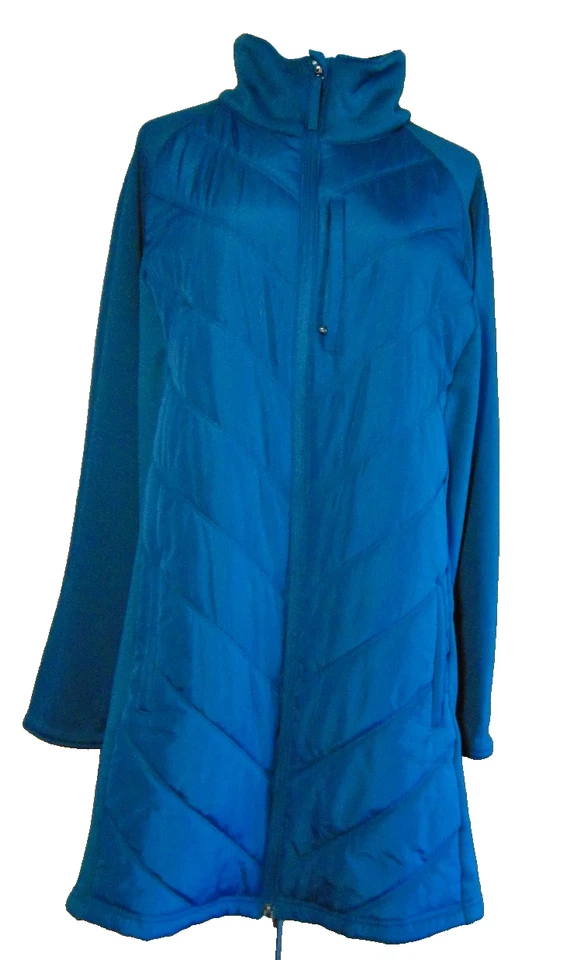 Casaco feminino TEX GEAR VERDE-AZULADO ACOLCHOADO ISOLADO TAMANHO 3X - Imagem 1 de 4