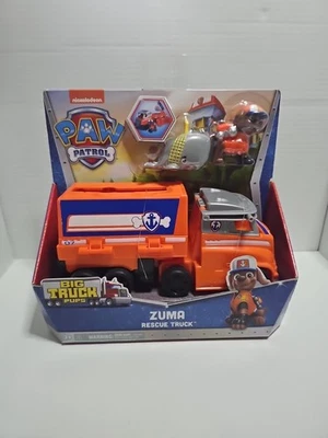 Paw Patrol Big Truck Pups ZUMA CAMIÓN DE RESCATE Vehículo y Figura de Acción Nuevo Foto 1 de 4