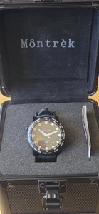 Montrek Automatic World Time Series Armbanduhren schwarz auf Kautschuk - Bild 1 von 18