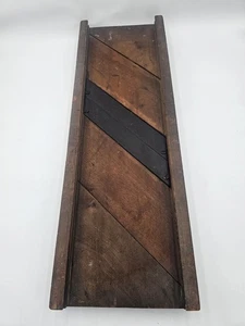 Vintage Holz Kraut Kohl 2 Klingen Schneider Schneider Brett riesig 27"x 9" - ohne Karton. - Bild 1 von 5