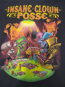 Camiseta Insane Clown Posse "Juego de Poker" de la década de 2000 ~ Carnival of Carnage ~ Lg C4A - Imagen 1 de 12