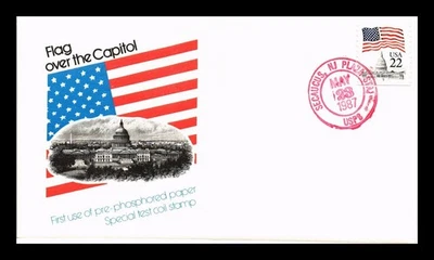 DR JIM STAMPS US COVER FLAG OVER CAPITOL SPECIAL TEST COIL FDC PANDA INSERT - Image 1 of 2