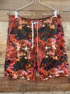 Nike 6.0 Boardshorts Herren Gr. 36 rot Lackspritzer Print Badehose Surf - Bild 1 von 6