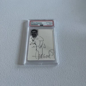 Sergio Aragones "Comic Artist" Autographed Signed Cut Index Card PSA Auth Slab - Picture 1 of 8