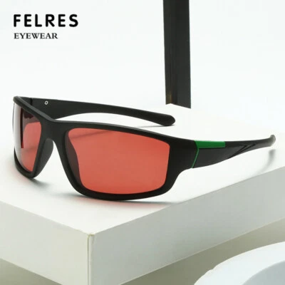 Men Sports Polarized Fishing Red Lens Sunglasses For See Fish Float Glasses New - Image 1 of 4