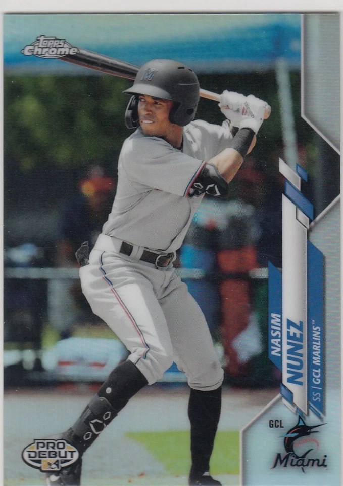 2020 Topps CHROME Pro Debut NASIM NUNEZ Refractor 1st Rookie #31 Marlins 27/99 - Image 1 of 1