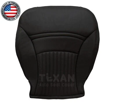 Driver Bottom Leatherette Seat Cover Black For 1997 to 2004 Chevy Corvette 2Door - Image 1 of 4