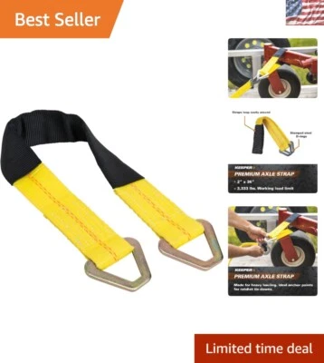 Efficient 2" x 24" Axle Strap with Hi-Test Webbing and 10,000 lbs Break Strength