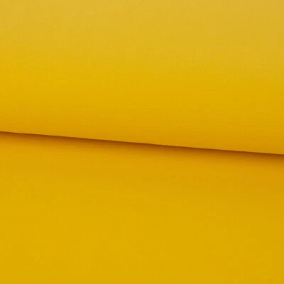 Sweatstoff Soft Sweat Bio einfarbig dünn gelb 1,5m Breite - Bild 1 von 3