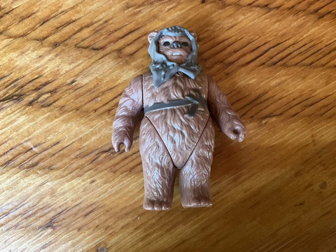 1985 Vintage Kenner Star Wars ROMBA Last 17 POTF Action Figure Ewok, Authentic Cover