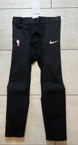 Nike Pro Hyperstrong NBA Black Dry Padded 3/4 Tights Mens Size M Player Issued Cover