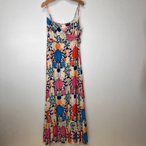 Tracy Reese Dress Women Large Maxi Plenty Wrap Empire Floral Party Resort Core - Picture 1 of 21
