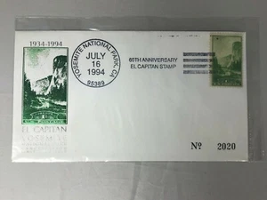 1934-1994 60th ANNIVERSARY El CAPITAN YOSEMITE NATIONAL PARK COVER LIMTED 5000 - Bild 1 von 2