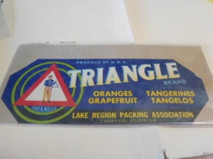 Triangle Fruit Label from Florida - Picture 1 of 2