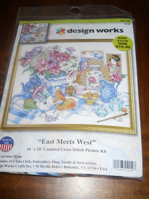 DESIGN WORKS EAST MEETS WEST COUNTED CROSS STITCH KIT #9706 - Image 1 of 2