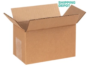 200 ~ 7x4x4" Corrugated Kraft Cardboard Cartons Shipping Packing Box Boxes Cube - Picture 1 of 3