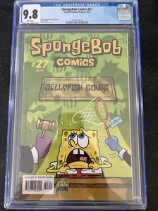 SPONGEBOB COMICS #27 CGC 9.8 - WHITE PAGES Comic Book Nickelodeon - Picture 1 of 2