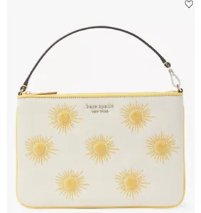 Pulsera de sol de lona bordada Kate Spade hundida - Imagen 1 de 8
