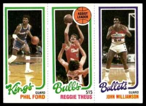 1980-81 Topps John Williamson/Reggie Theus/Phil Ford #252/43/127 - Picture 1 of 2