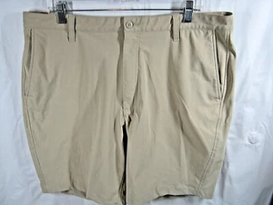 Footjoy Shorts Mens Size 38 Beige Flat Front Chino Golf Casual Beach Play Active - Picture 1 of 8