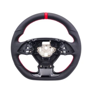 REVESOL Sports Red Ring Black Steering Wheel V2 for 2014-2019 Chevy Corvette C7 - Picture 1 of 5