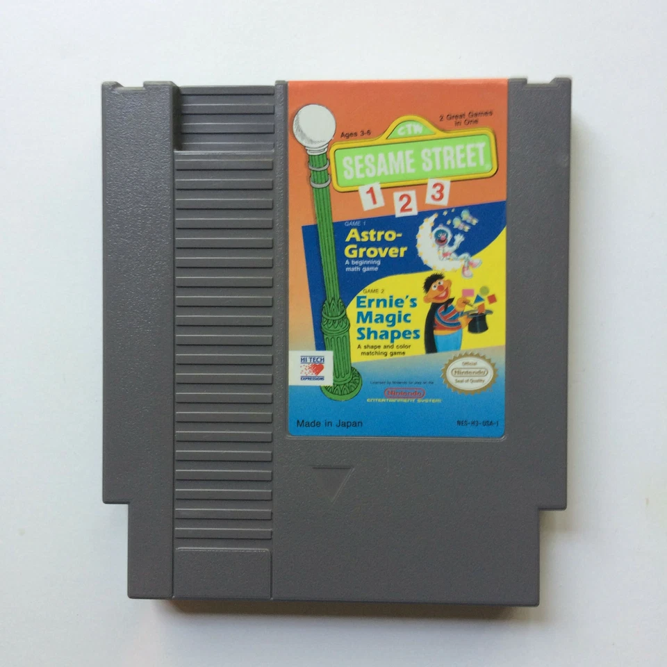 Sesame Street 123 (Nintendo NES, 1989) loose cartridge (Hi Tech Expressions) - Image 1 of 1